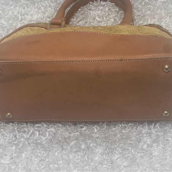 Celine Yellow Macadam Suede Handbag - Picture 6 of 14